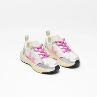 Kanariegula elastiska snören Alveomesh Gravel Malibu Silver