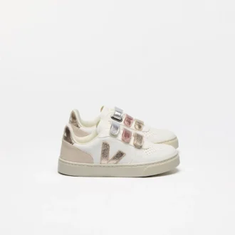 V-10 Läder Multico Vit Glänsande